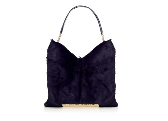 jimmy choo fur bag