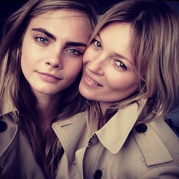 Delevingne and Moss Paired for New Burberry