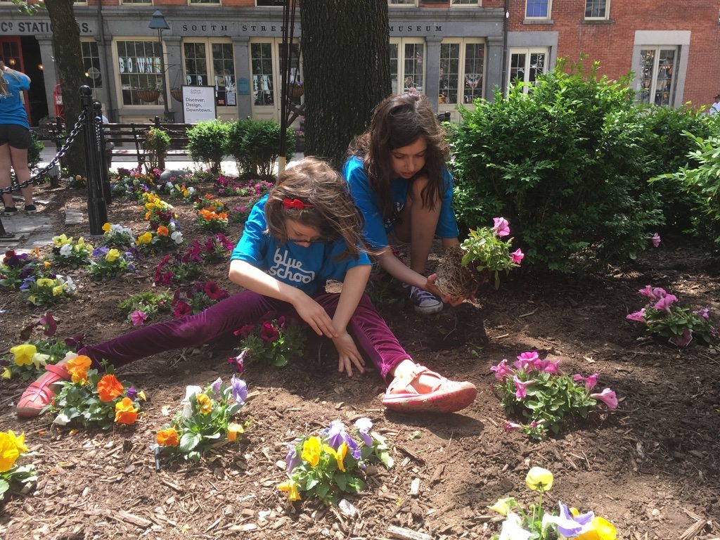 The Howard Hughes Corporation and the Blue School Beautifies Titanic Memorial Park