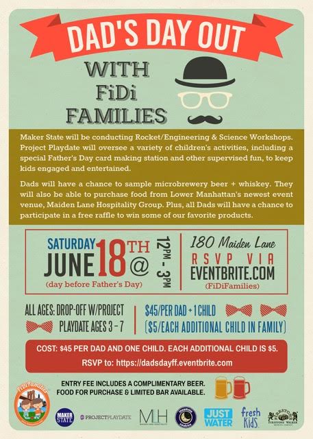 Dad’s Day Out: A NYC Option For Father’s Day On Jun. 18