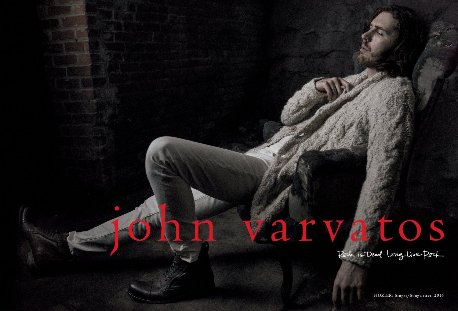 John Varvatos Announces Hozier As The Face Of Its Fall/Winter 2016 Advertising Campaign