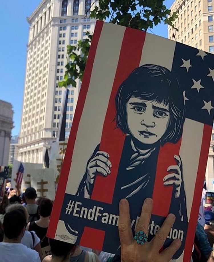 Foley Square Rally Seeks End to ICE Raids and Camps