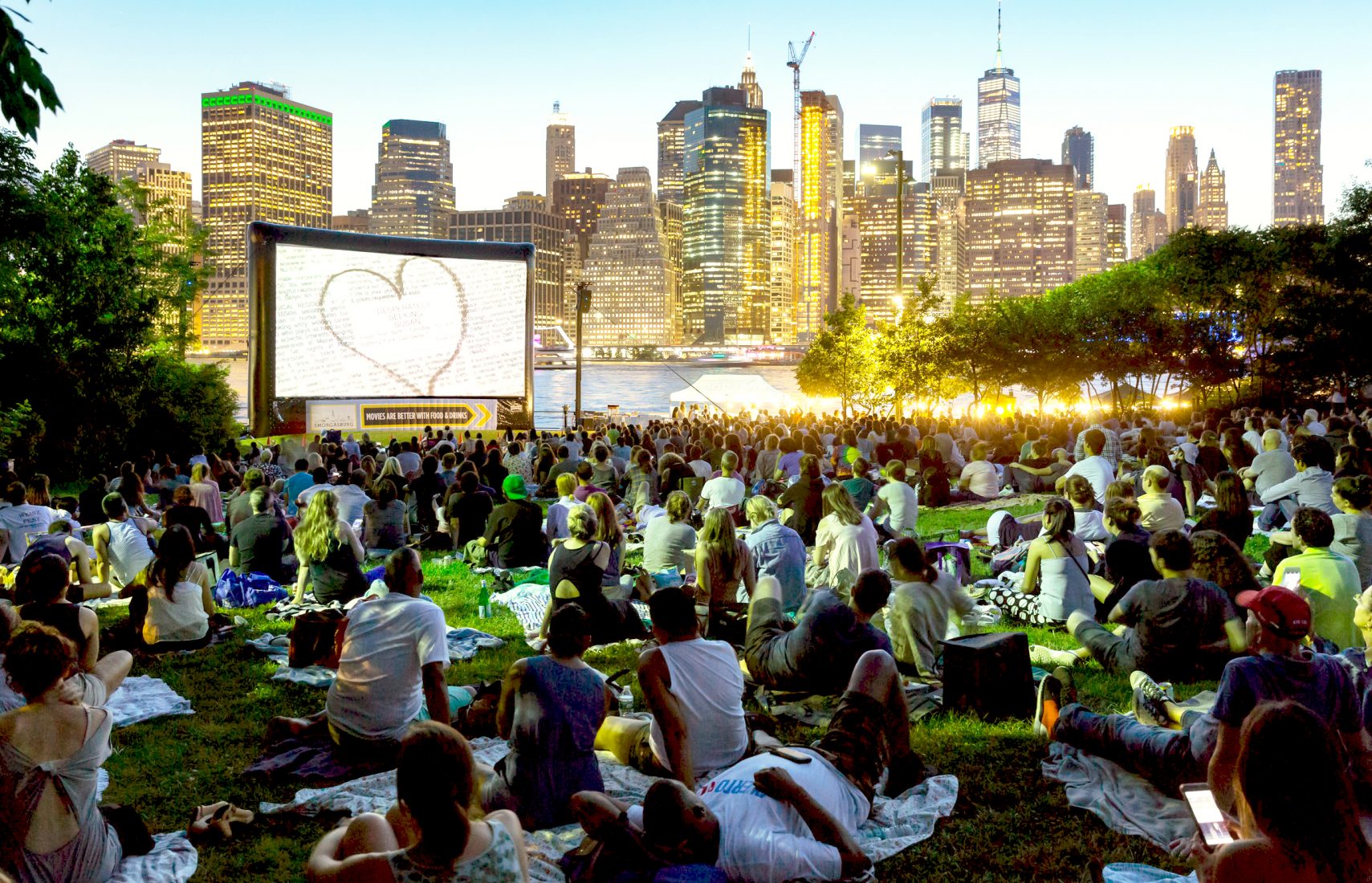 Movies with a View in Brooklyn Bridge Park.