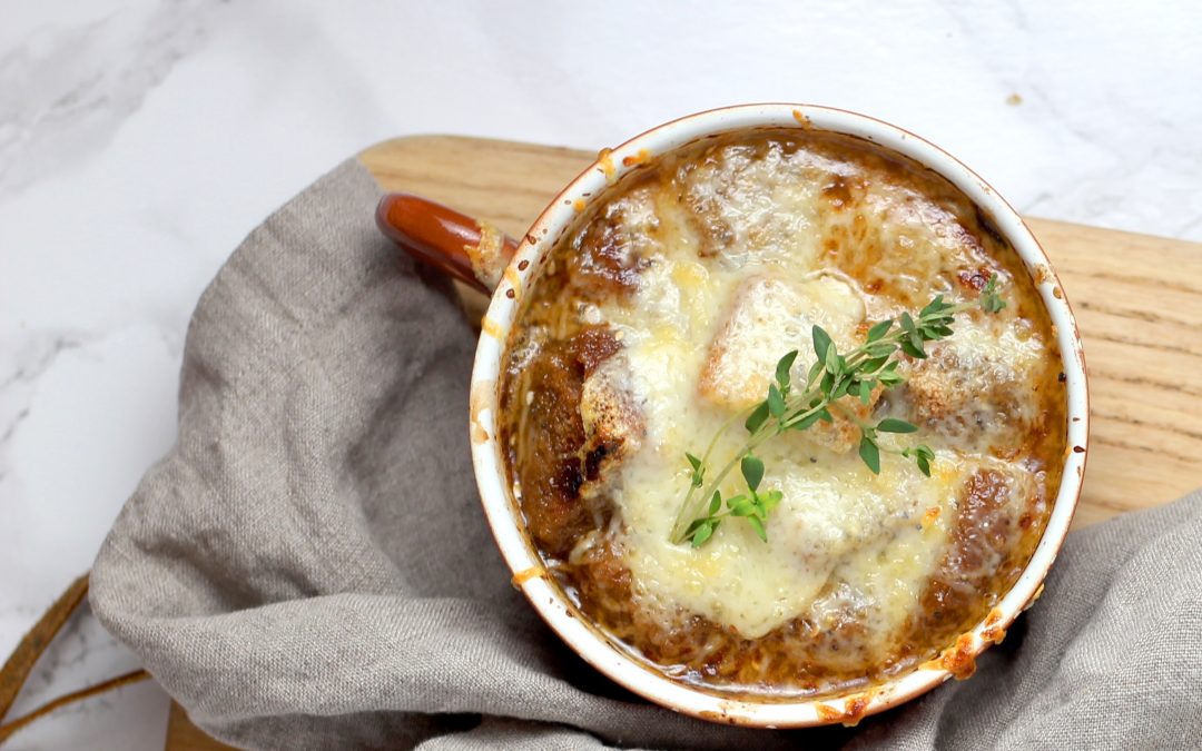 French Onion Soup, Downtown Style – and Gluten Free