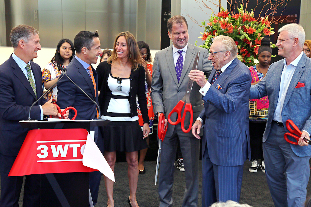 Larry Silverstein at opening of 3 WTC.