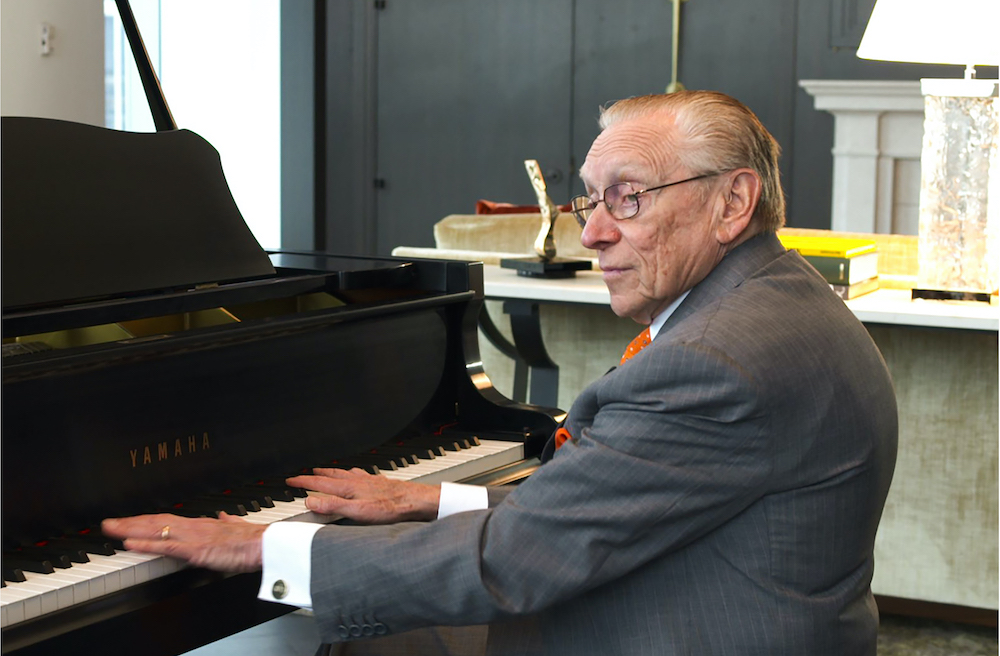 Larry Silverstein at the piano.
