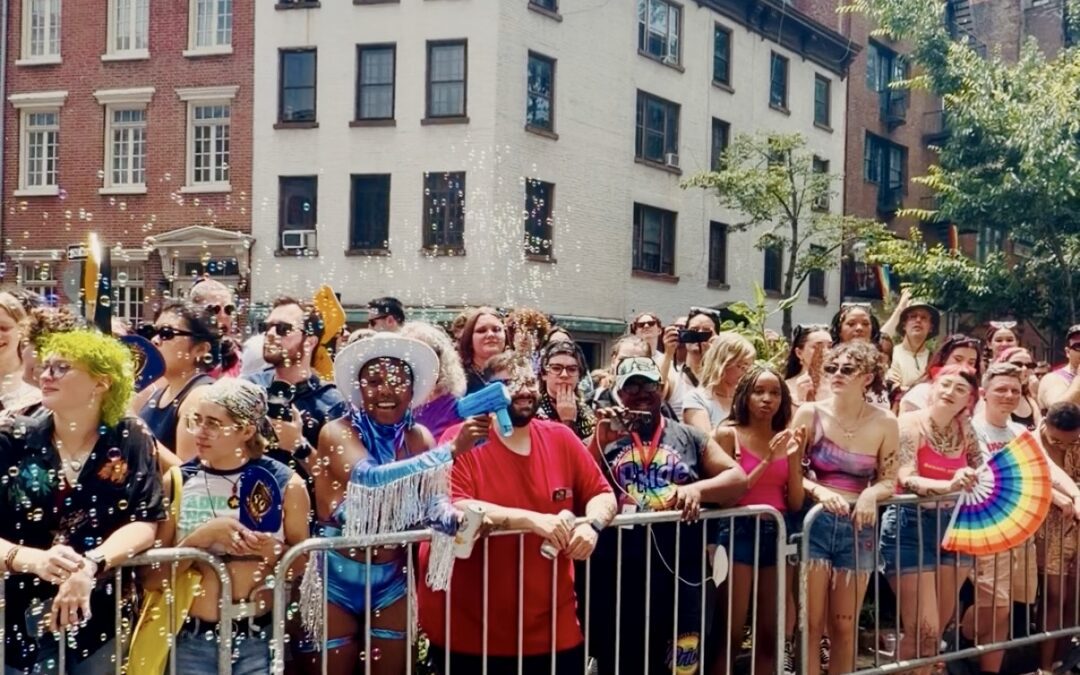 Spectators at 2026 NYC Pride March