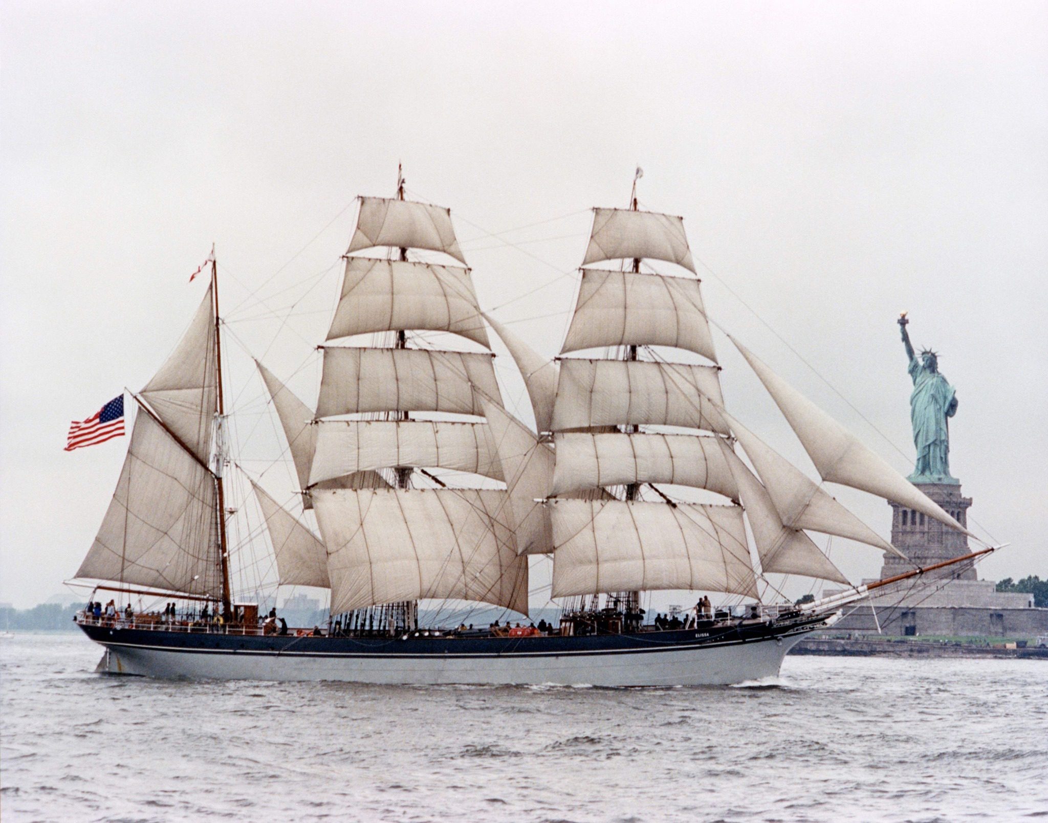 Elissa Tall Ship in NYC in 1986